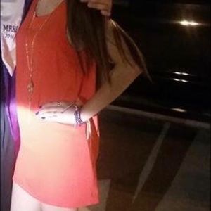 Red / orange flowy dress
